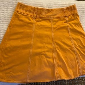 Ideology size 4 mini Barbie orange like new skirt with zipper back